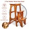 3-Step Folding Ladder Stool Bench 3-in-1 Rubber Wood Heavy Duty